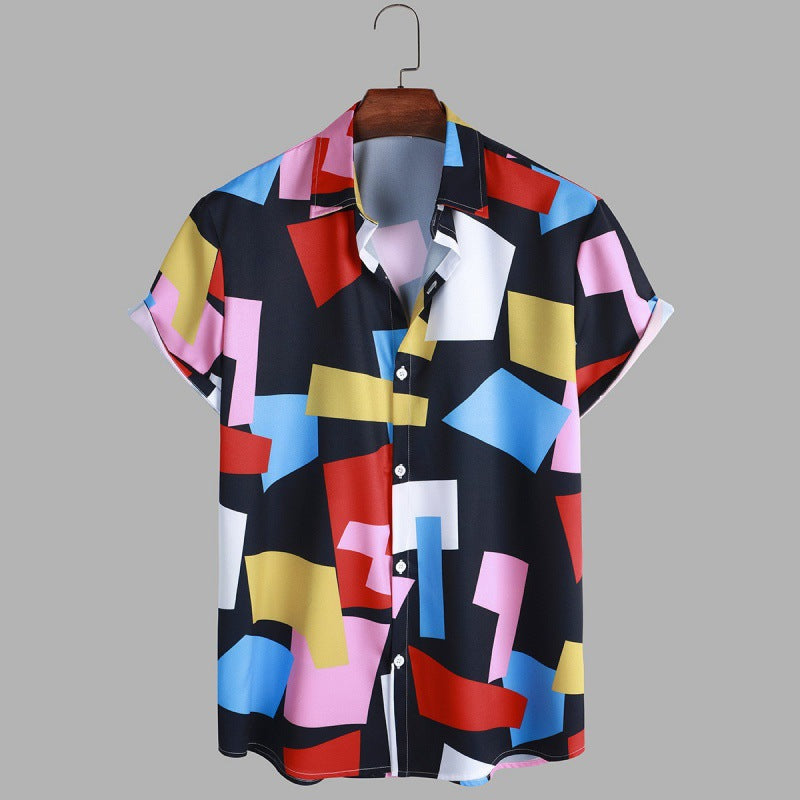 Men s Geometric Print Shirt